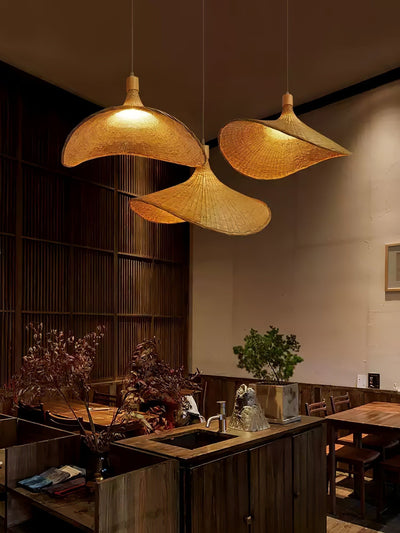Marona Rattan Vintage Pendant Light - Neutral Decor