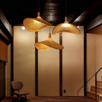 Marona Rattan Vintage Pendant Light - Neutral Decor