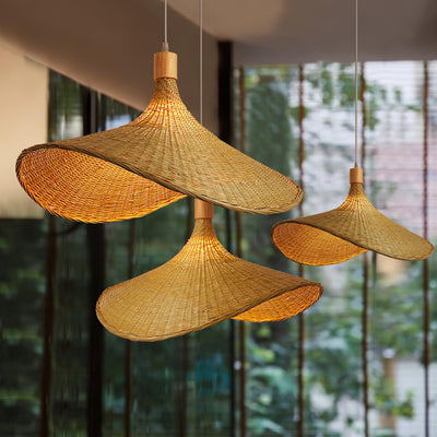 Marona Rattan Vintage Pendant Light - Neutral Decor