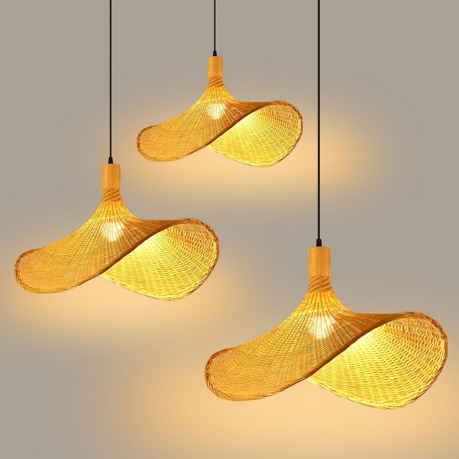Marona Rattan Vintage Pendant Light - Neutral Decor