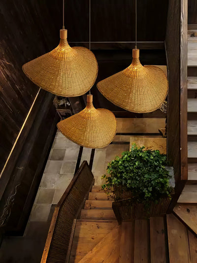 Marona Rattan Vintage Pendant Light - Neutral Decor