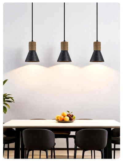 Ravena Rope Cone Pendant Lamp