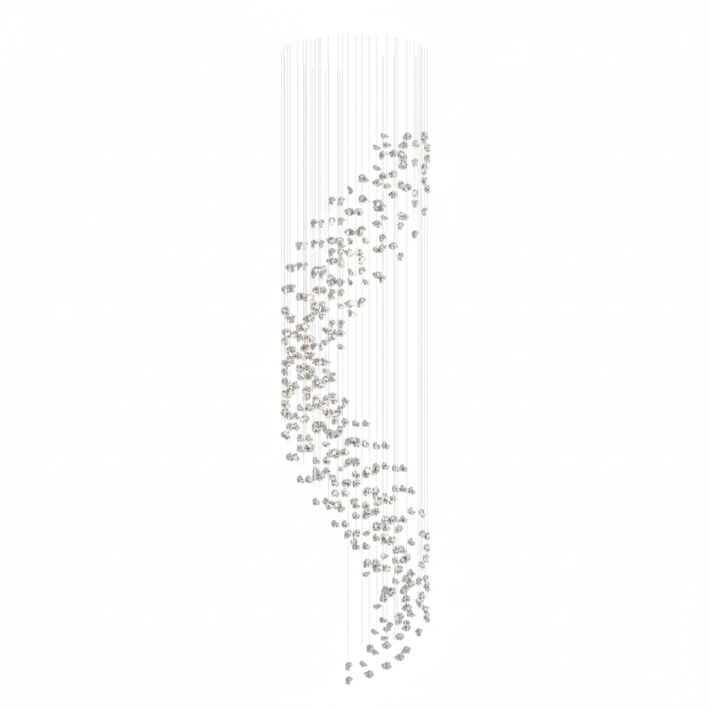 Elmsley Raw Crystal Chandelier