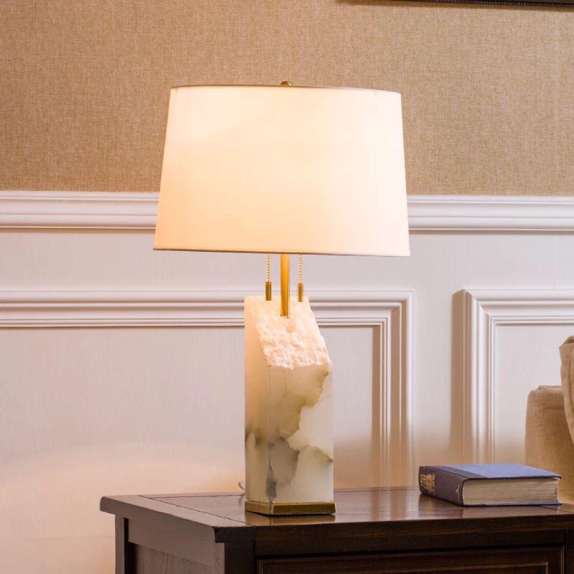 Gaveth Minimalist Alabaster Table Lamp