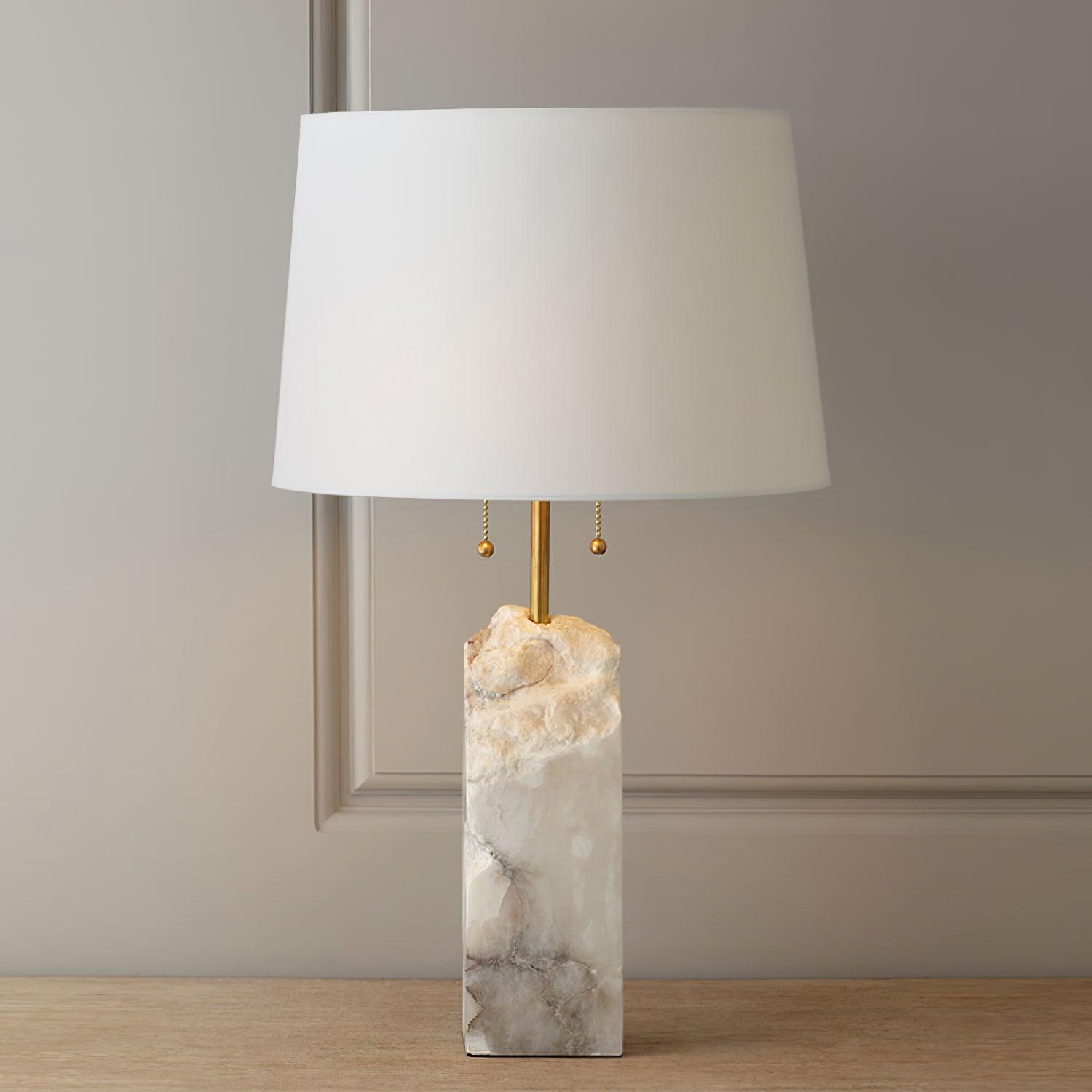Gaveth Minimalist Alabaster Table Lamp