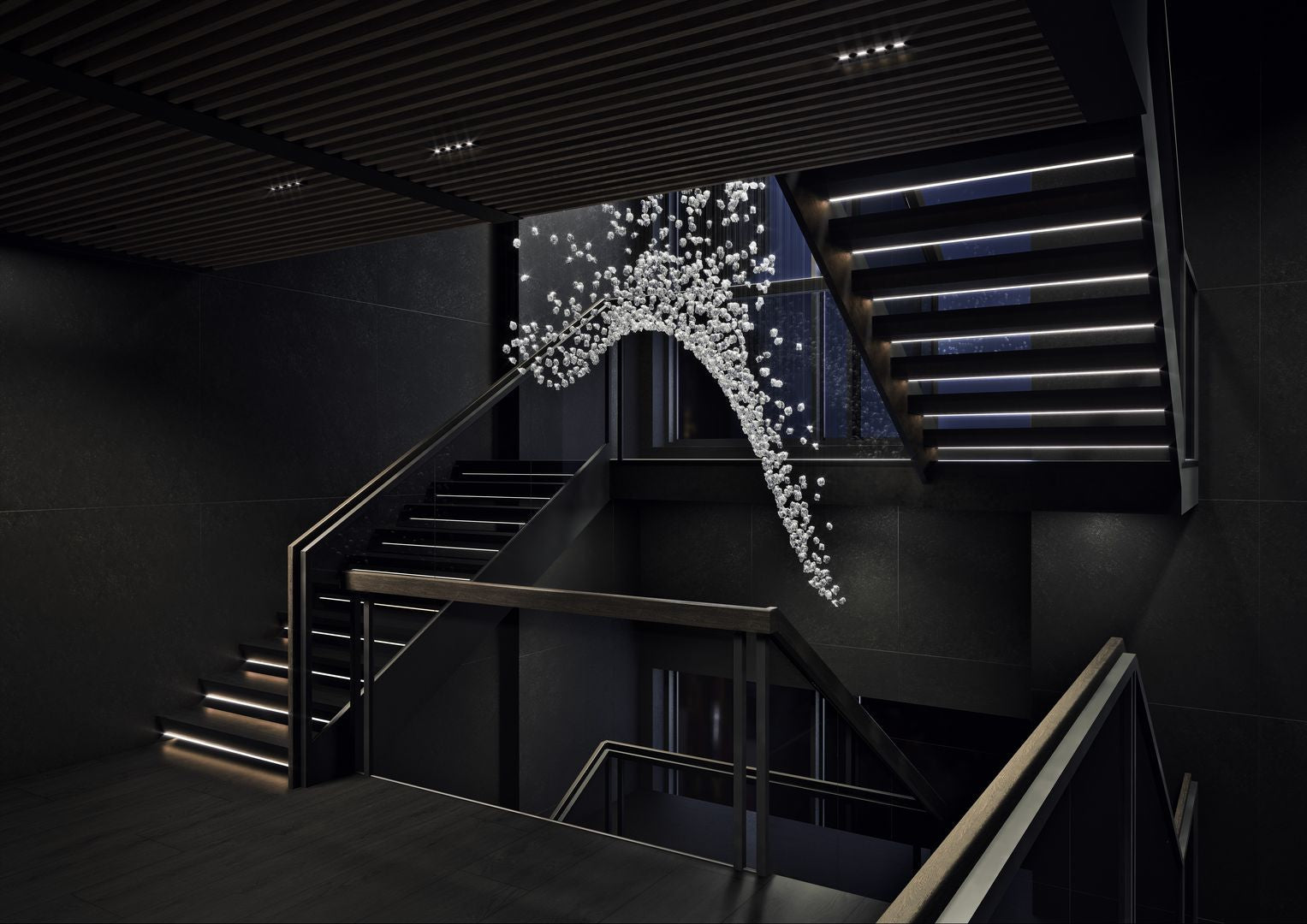 Elmsley Raw Crystal Chandelier