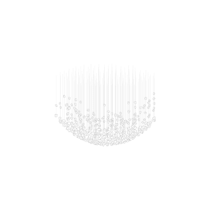 Elmsley Raw Crystal Chandelier