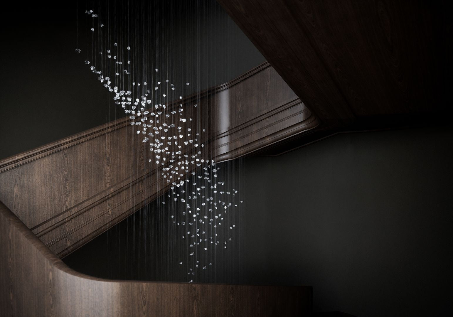 Elmsley Raw Crystal Chandelier