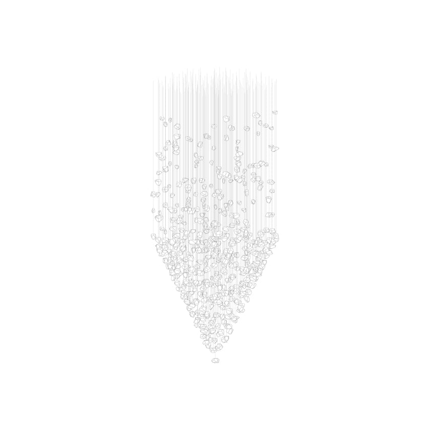 Elmsley Raw Crystal Chandelier