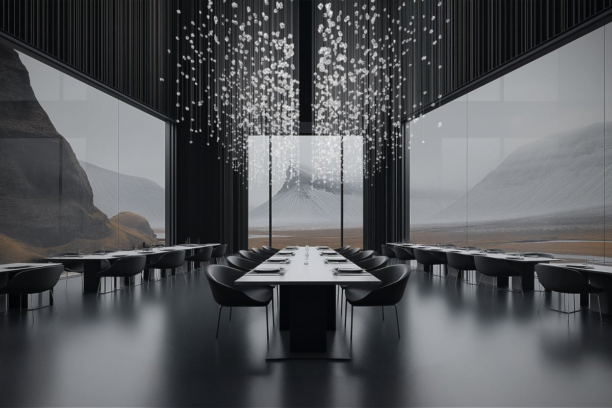 Elmsley Raw Crystal Chandelier