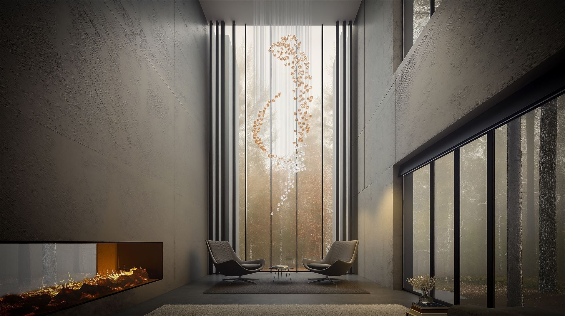 Elmsley Raw Crystal Chandelier
