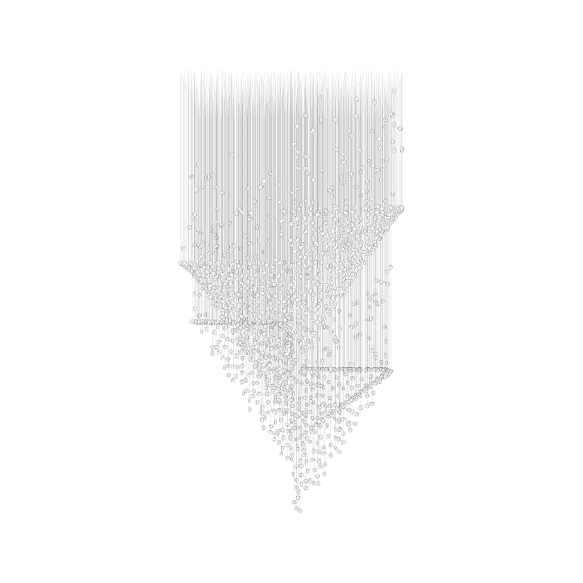 Elmsley Raw Crystal Chandelier