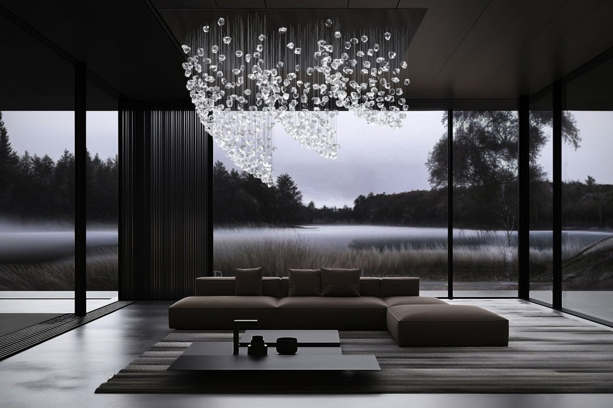 Elmsley Raw Crystal Chandelier