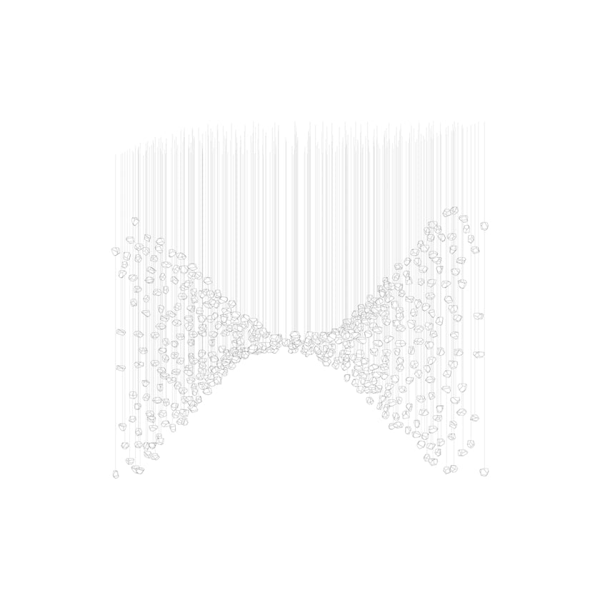 Elmsley Raw Crystal Chandelier