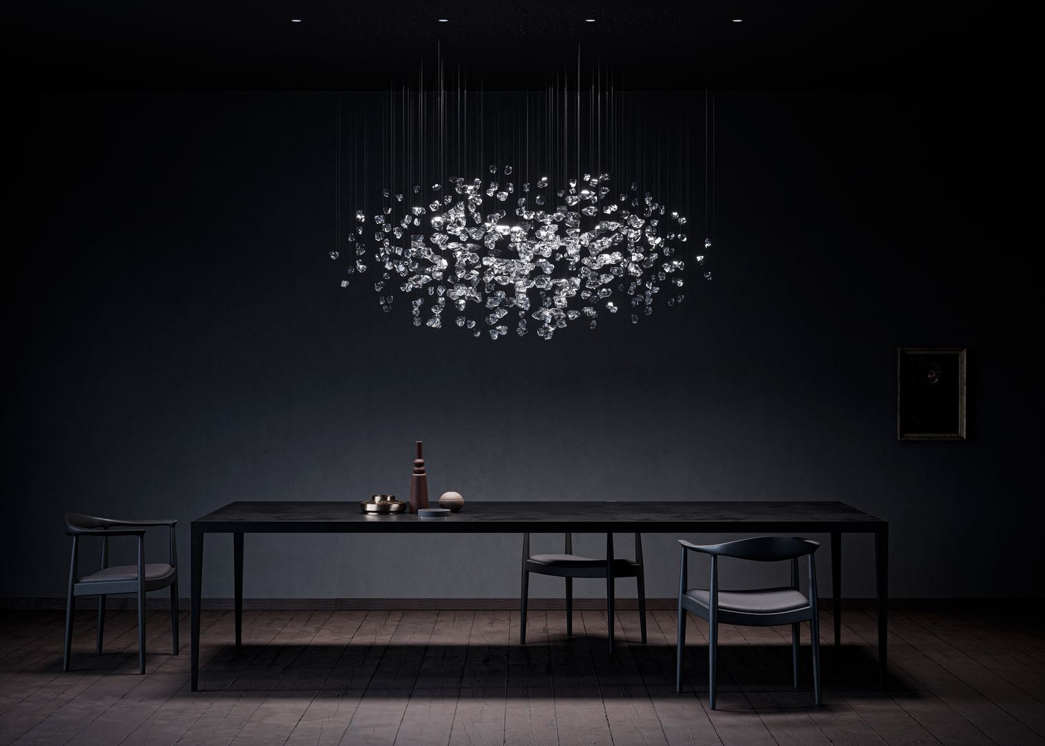 Elmsley Raw Crystal Chandelier