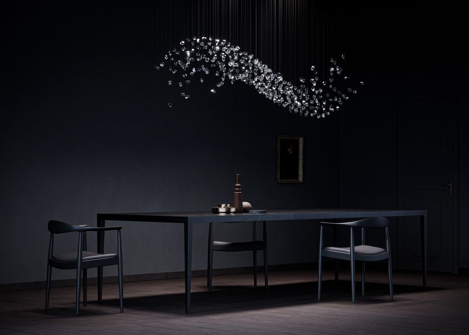 Elmsley Raw Crystal Chandelier