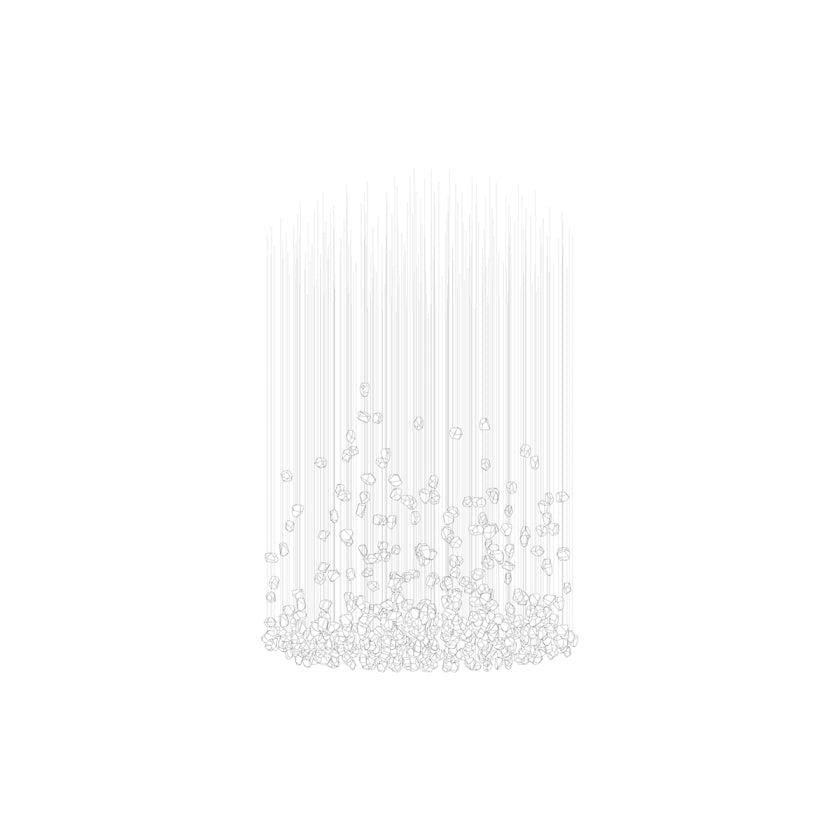 Elmsley Raw Crystal Chandelier
