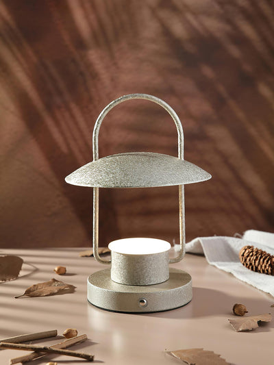 Solaran Gray Contemporary Table Lamp