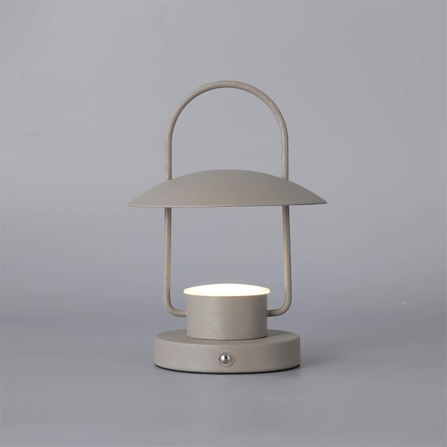 Solaran Gray Contemporary Table Lamp