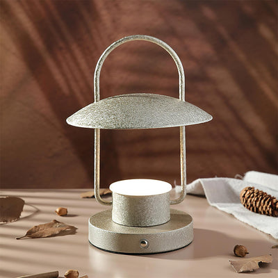 Solaran Gray Contemporary Table Lamp