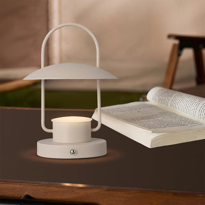 Solaran Gray Contemporary Table Lamp