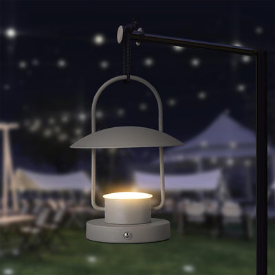Solaran Gray Contemporary Table Lamp