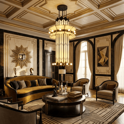 Elvior Art Deco Pendant Chandelier