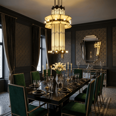 Elvior Art Deco Pendant Chandelier