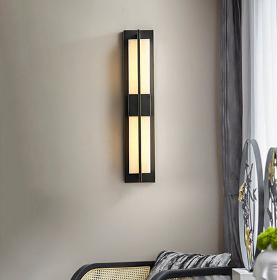 Laxor Alabaster Brass Wall Light