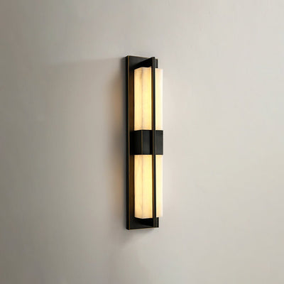 Laxor Alabaster Brass Wall Light