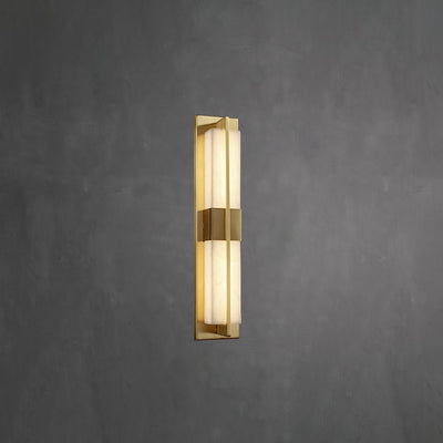 Laxor Alabaster Brass Wall Light