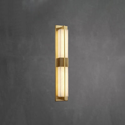 Laxor Alabaster Brass Wall Light