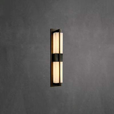 Laxor Alabaster Brass Wall Light
