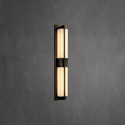 Laxor Alabaster Brass Wall Light