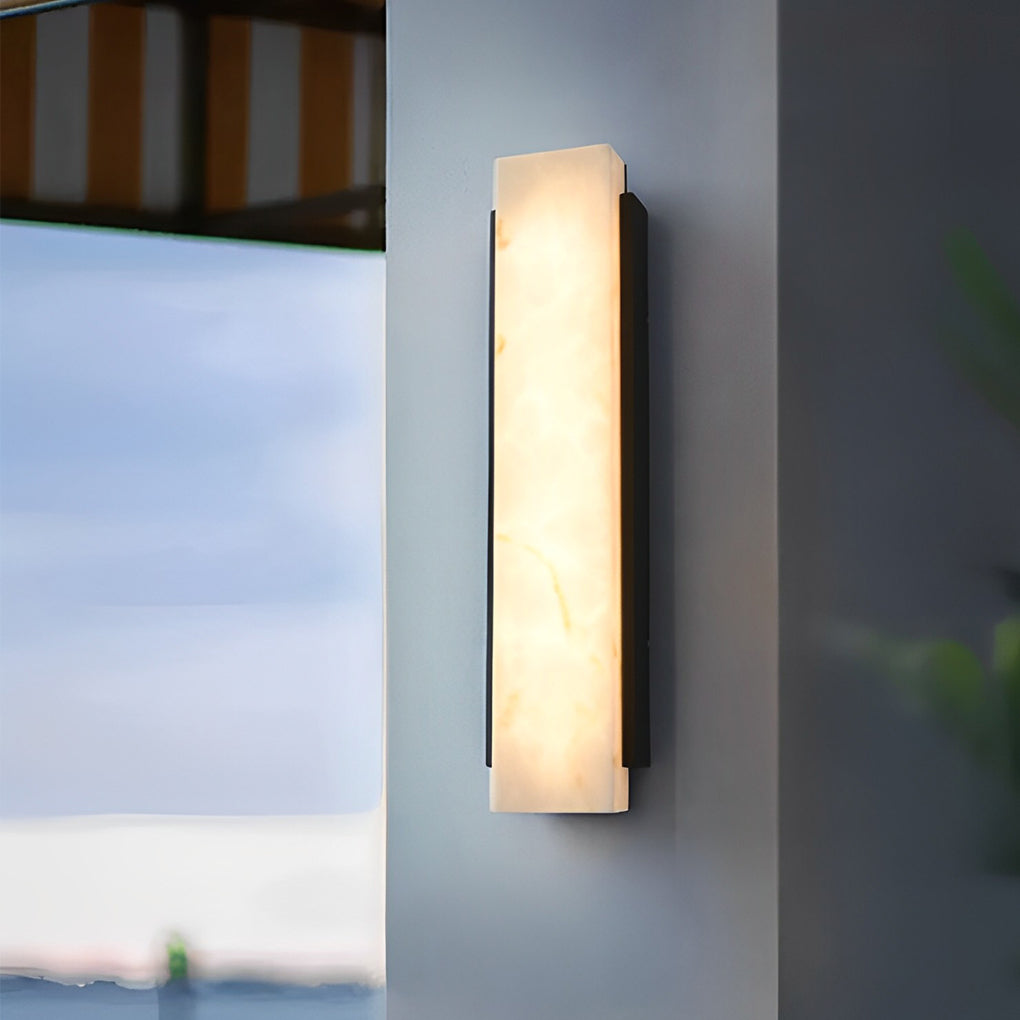 Felcia Rectangular Metal LED Modern Steel Outdoor Wall Lights