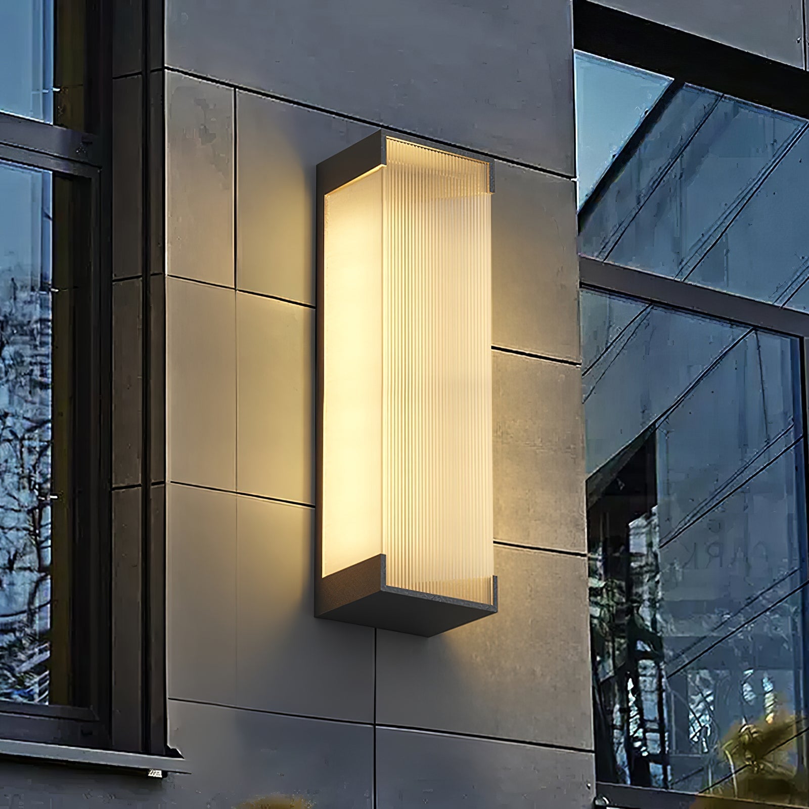 Elaerielle Unique Rectangular Solar Outdoor Wall Light