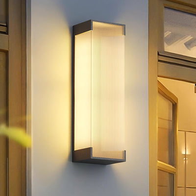 Elaerielle Unique Rectangular Solar Outdoor Wall Light