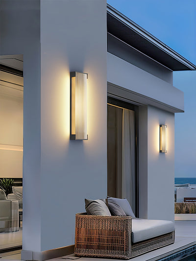 Elaerielle Unique Rectangular Solar Outdoor Wall Light