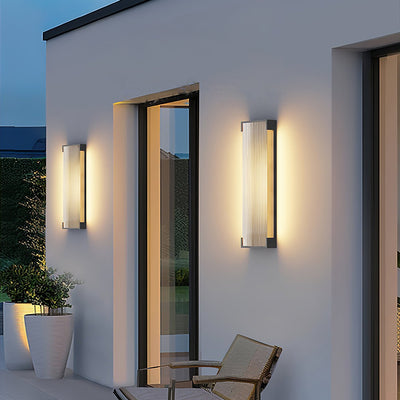 Elaerielle Unique Rectangular Solar Outdoor Wall Light