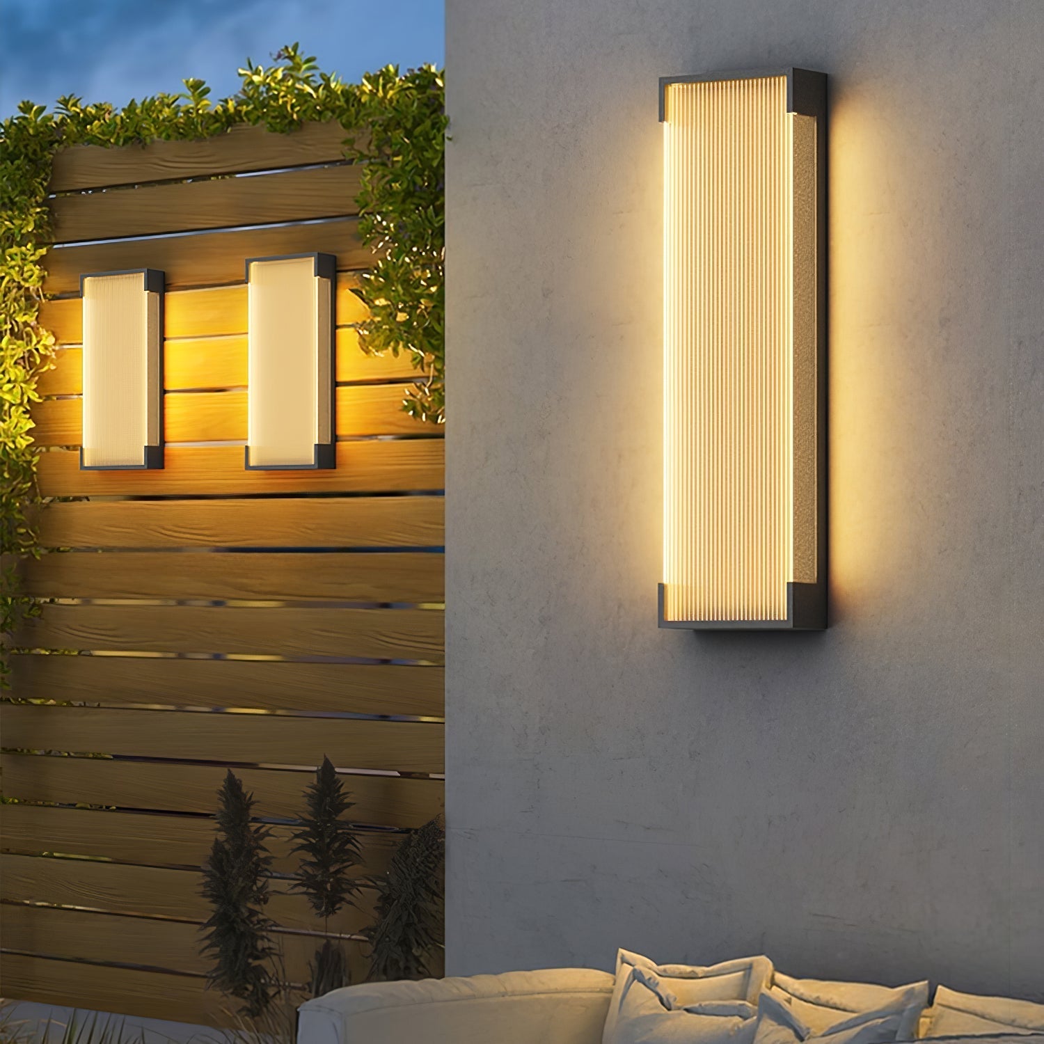 Elaerielle Unique Rectangular Solar Outdoor Wall Light