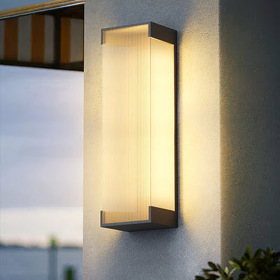 Elaerielle Unique Rectangular Solar Outdoor Wall Light