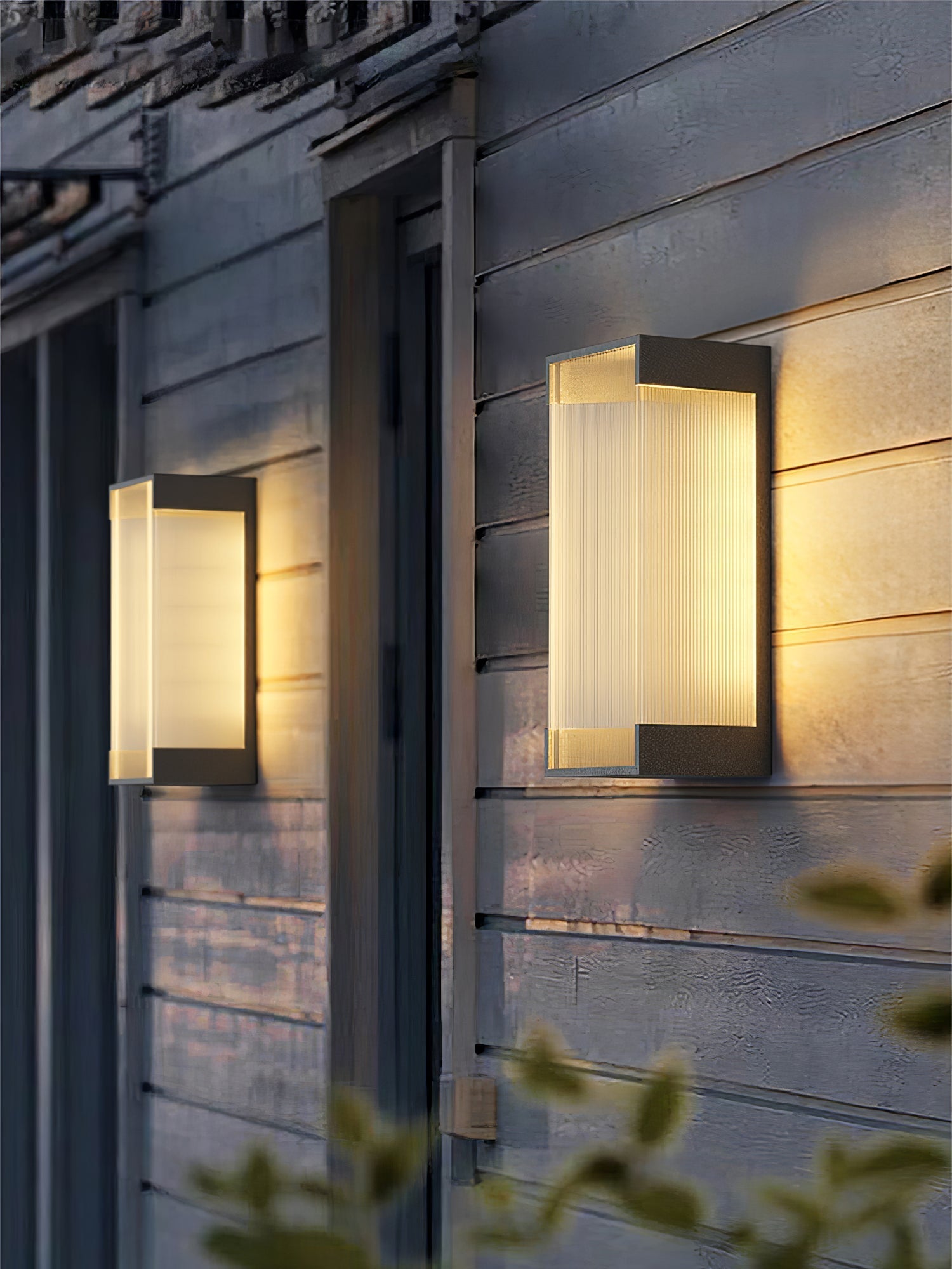 Elaerielle Unique Rectangular Solar Outdoor Wall Light