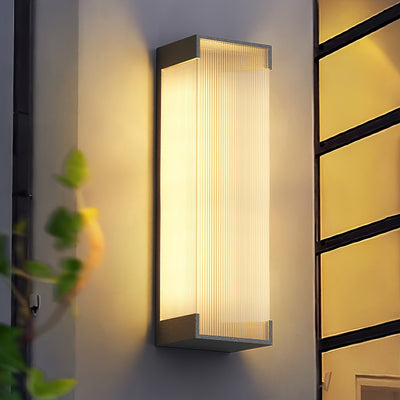 Elaerielle Unique Rectangular Solar Outdoor Wall Light