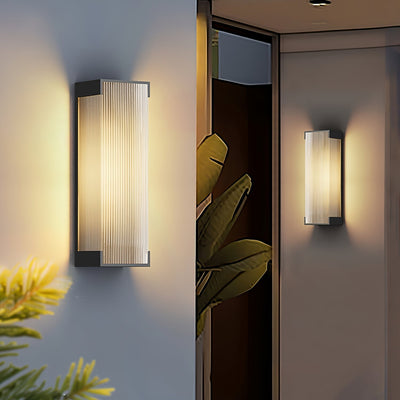 Elaerielle Unique Rectangular Solar Outdoor Wall Light