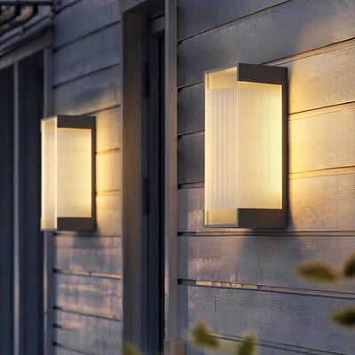 Elaerielle Unique Rectangular Solar Outdoor Wall Light