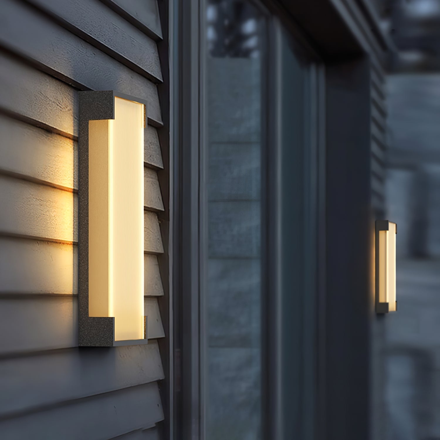 Elaerielle Unique Rectangular Solar Outdoor Wall Light