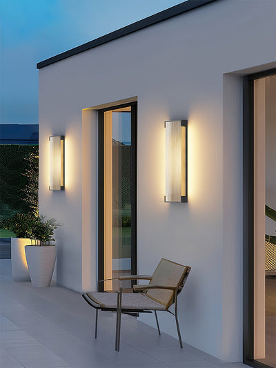 Elaerielle Unique Rectangular Solar Outdoor Wall Light
