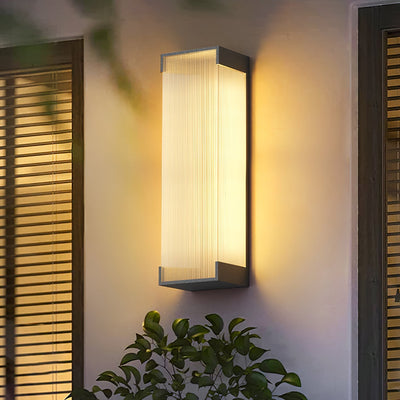 Elaerielle Unique Rectangular Solar Outdoor Wall Light