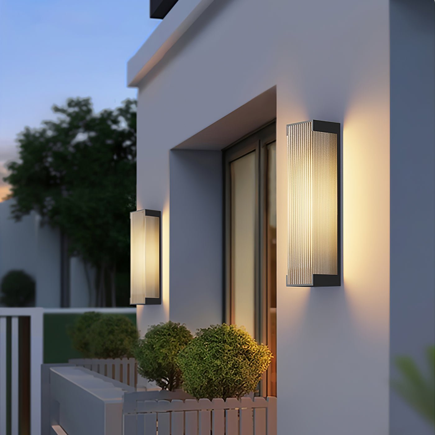 Elaerielle Unique Rectangular Solar Outdoor Wall Light