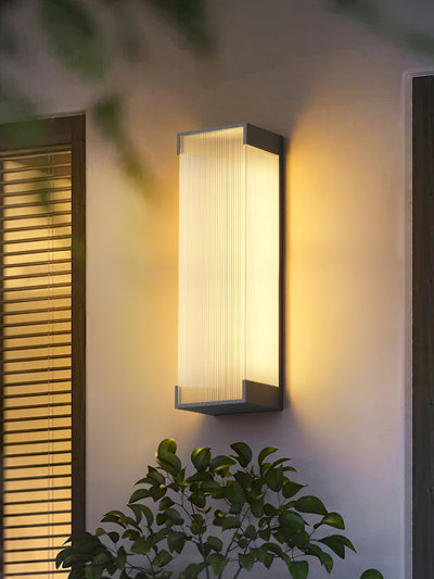 Elaerielle Unique Rectangular Solar Outdoor Wall Light